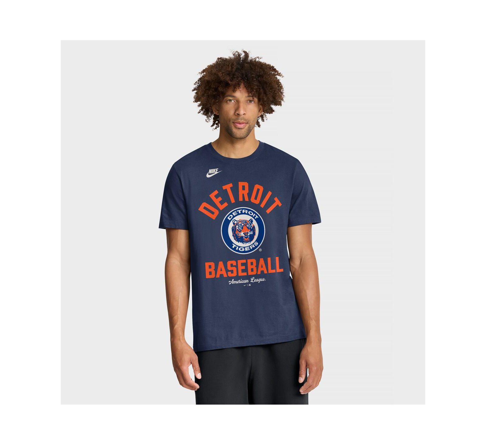 Nike Men's Navy Detroit Tigers Cooperstown Collection T-Shirt