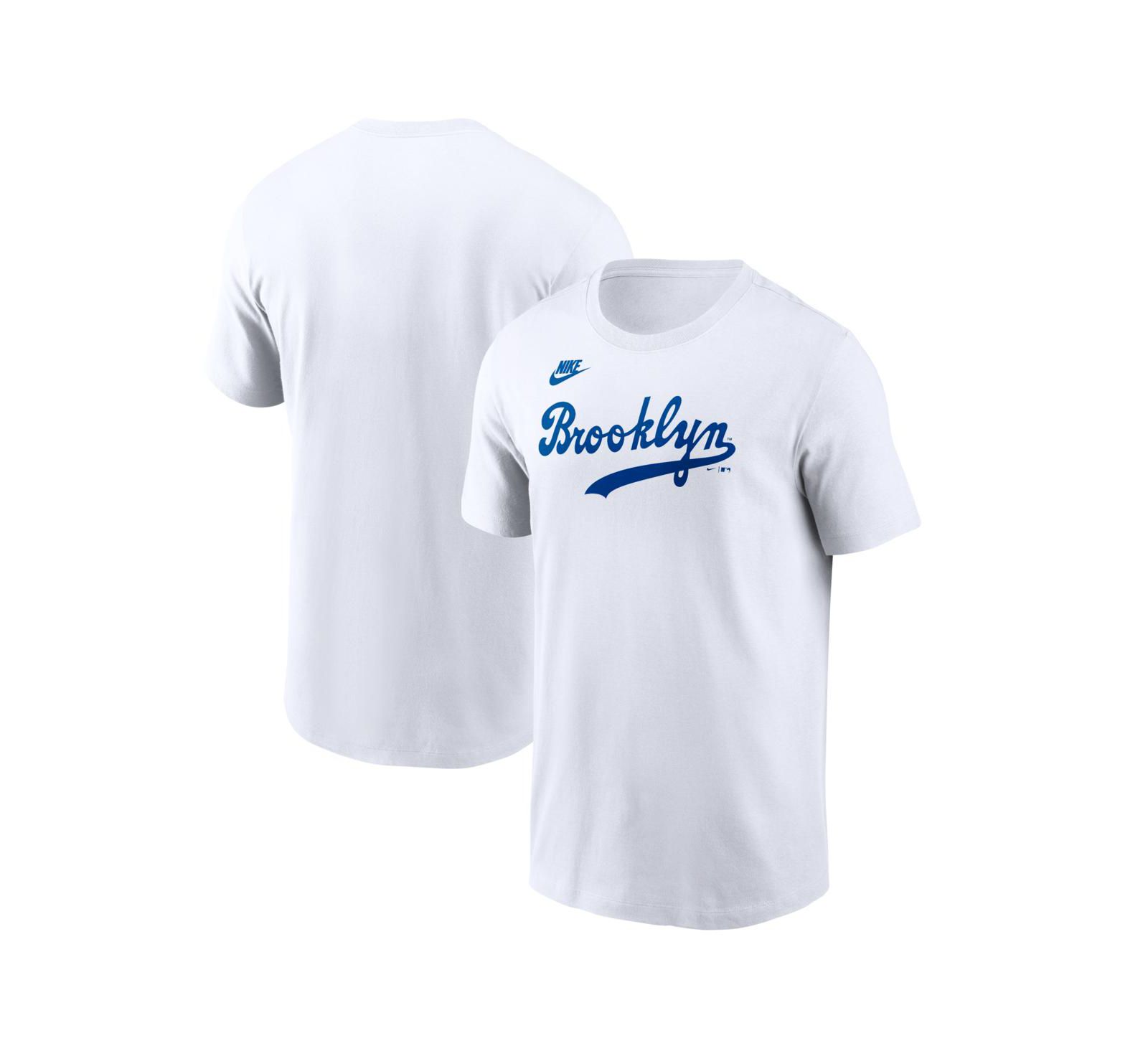 Мужская футболка Nike White Brooklyn Dodgers Cooperstown Collection