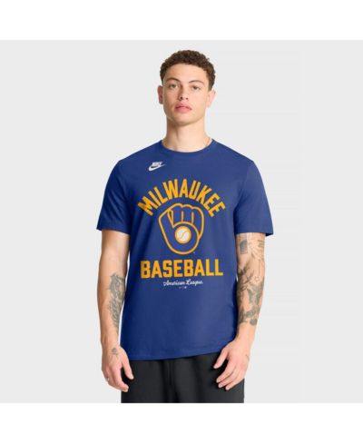 Nike Мужская футболка Milwaukee Brewers Cooperstown Collection Royal