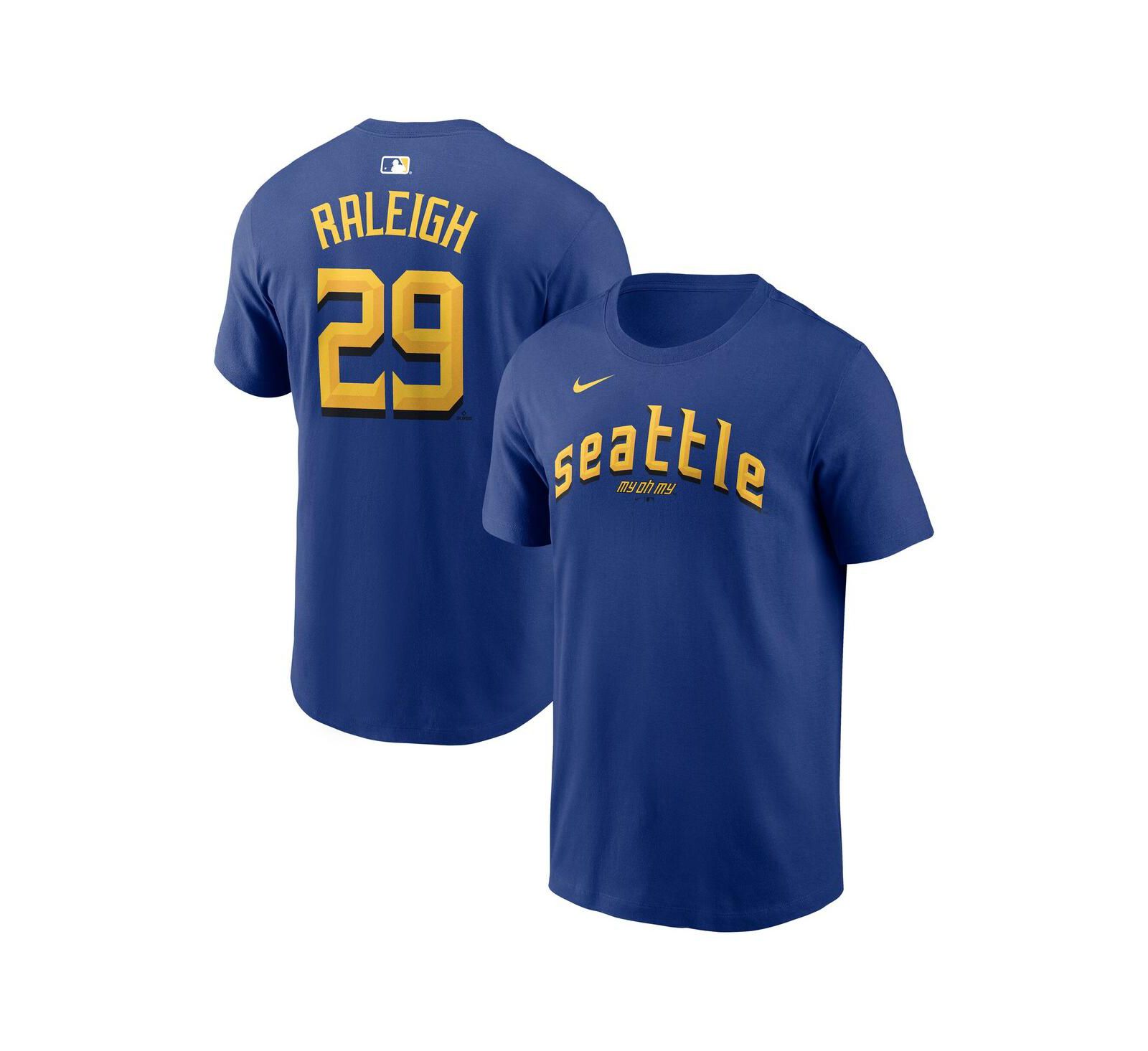 Мужская футболка Nike Cal Raleigh Royal Seattle Mariners City Connect