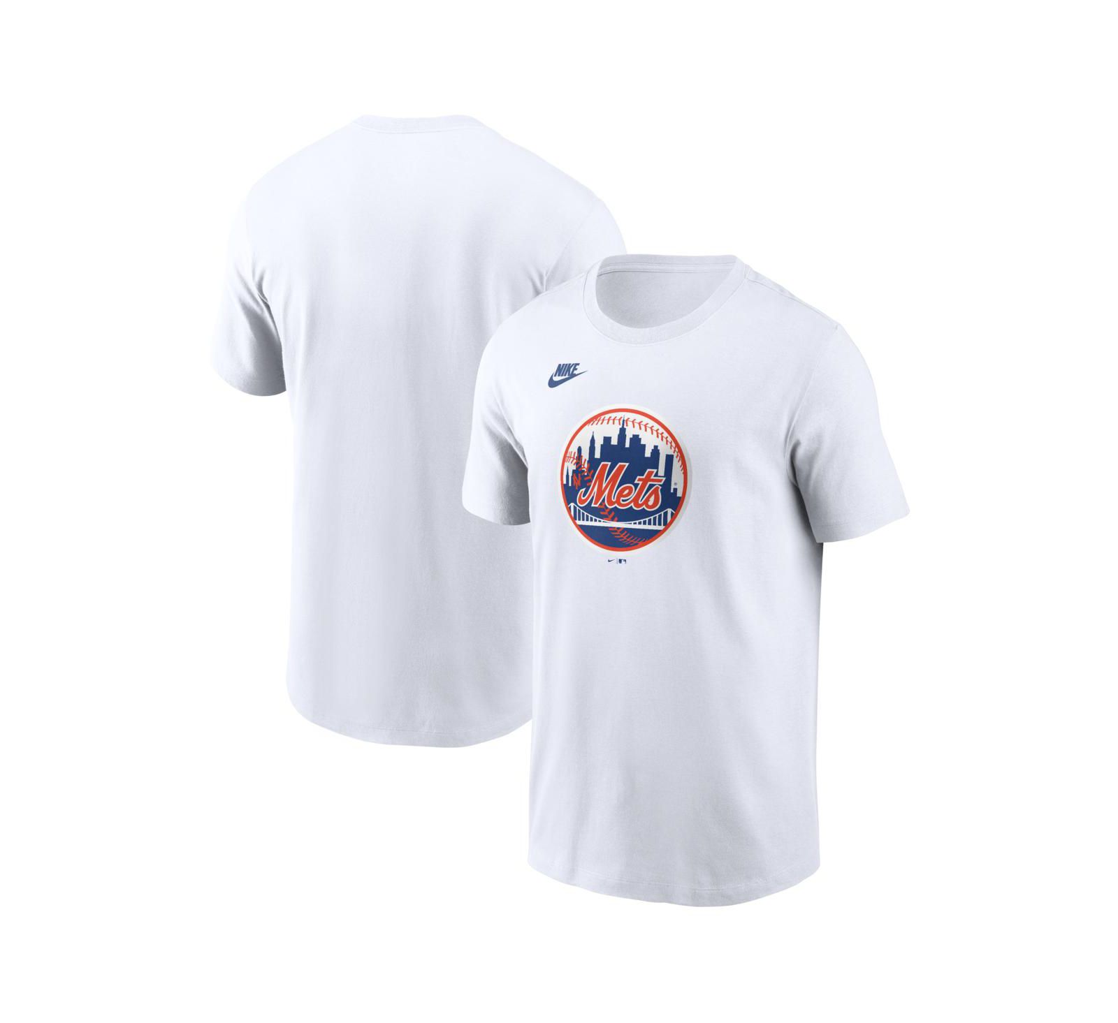 Мужская футболка Nike New York Mets Cooperstown Collection белого цвета