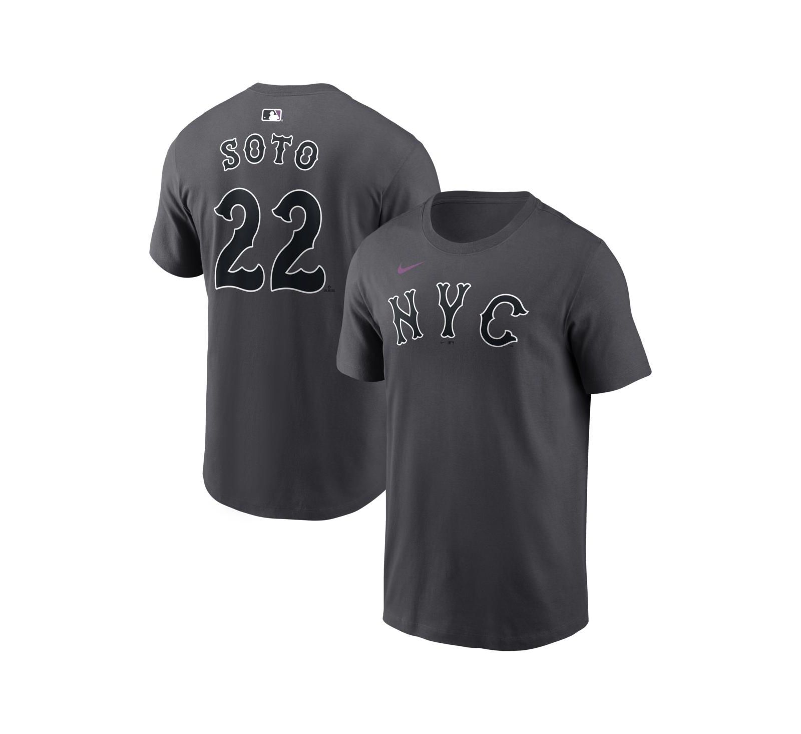Nike Мужская футболка Nike Juan Soto Anthracite New York Mets City Connect
