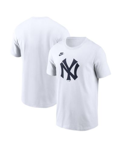 Мужская футболка Nike Men's White New York Yankees Cooperstown Collection Logo