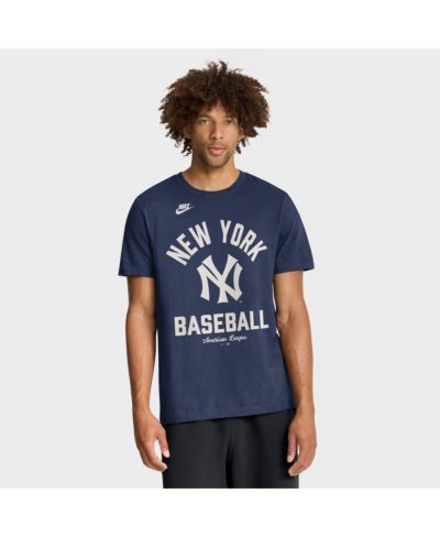 Nike Мужская футболка New York Yankees Cooperstown Collection, темно-синяя