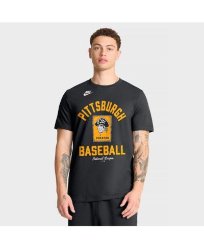 Nike Мужская футболка Pittsburgh Pirates Cooperstown Collection Black