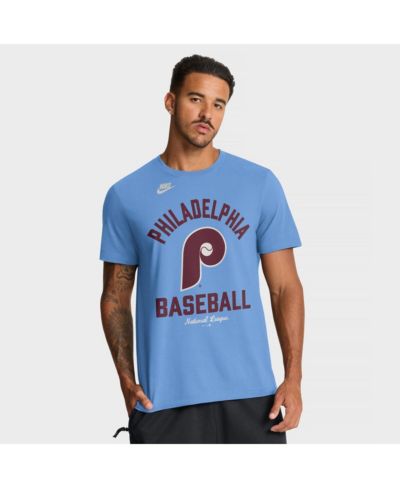 Мужская футболка Nike Philadelphia Phillies Cooperstown Collection Light Blue