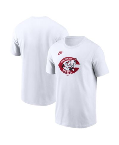 Nike Men's White Cincinnati Reds Cooperstown Collection Wordmark T-Shirt