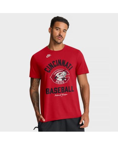 Nike Men's Red Cincinnati Reds Cooperstown Collection T-Shirt