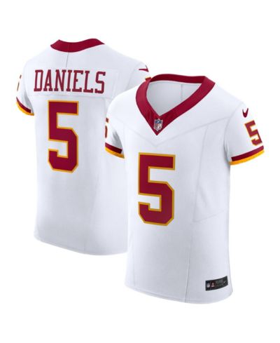 Мужская джерси Nike Jayden Daniels White Washington Commanders Alternate 2 Super Bowl Era Vapor F.U.S.E. Elite