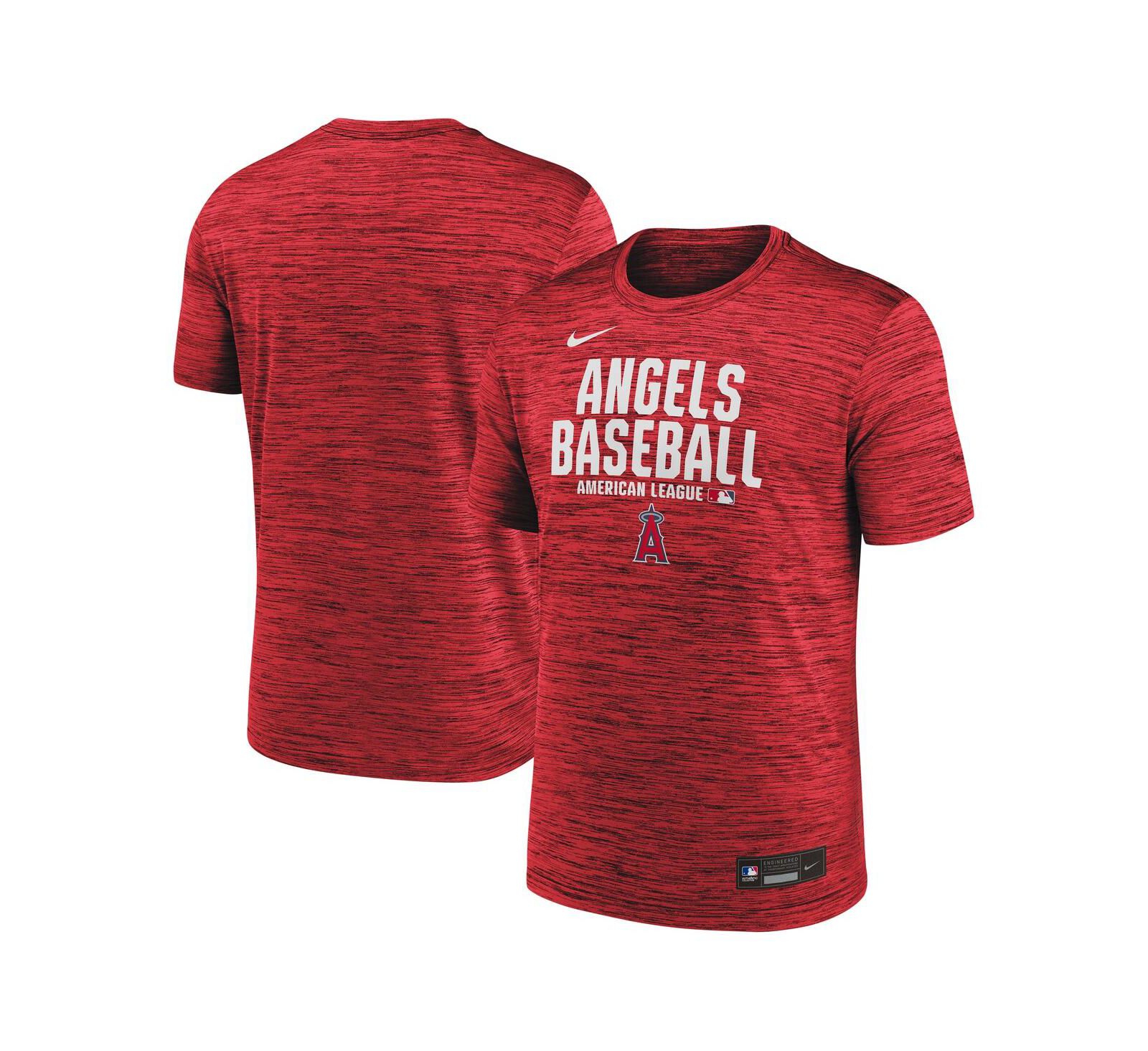 Nike Мужская футболка Velocity Dri-FIT, коллекция Los Angeles Angels, красная