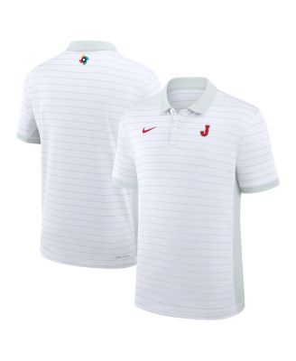 Nike Men's White Japan Baseball 2026 World Baseball Classic Victory Striped Dri-FIT Polo Shirt