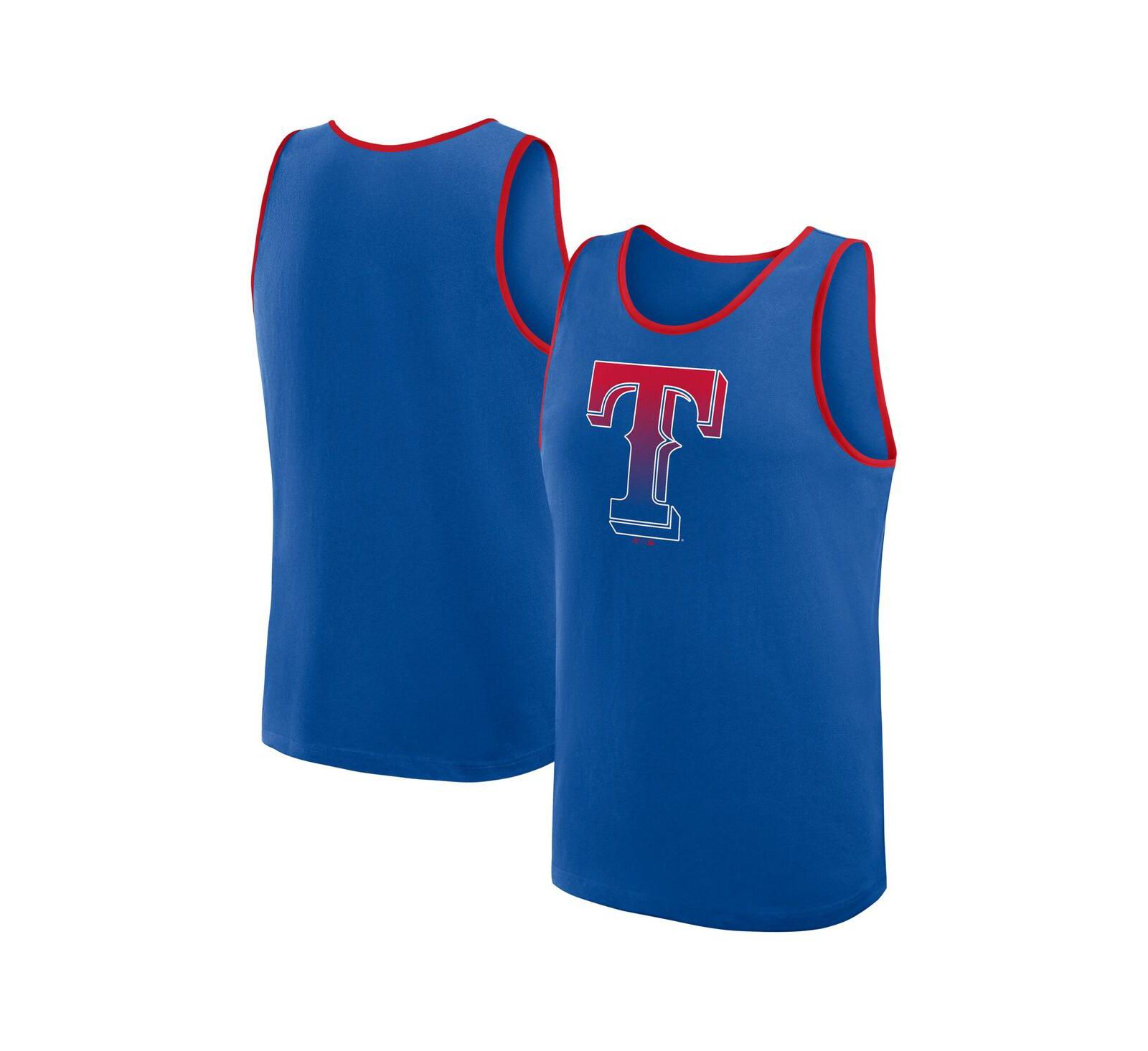 Мужской майка-топ Logo Athletic Texas Rangers, королевский синий