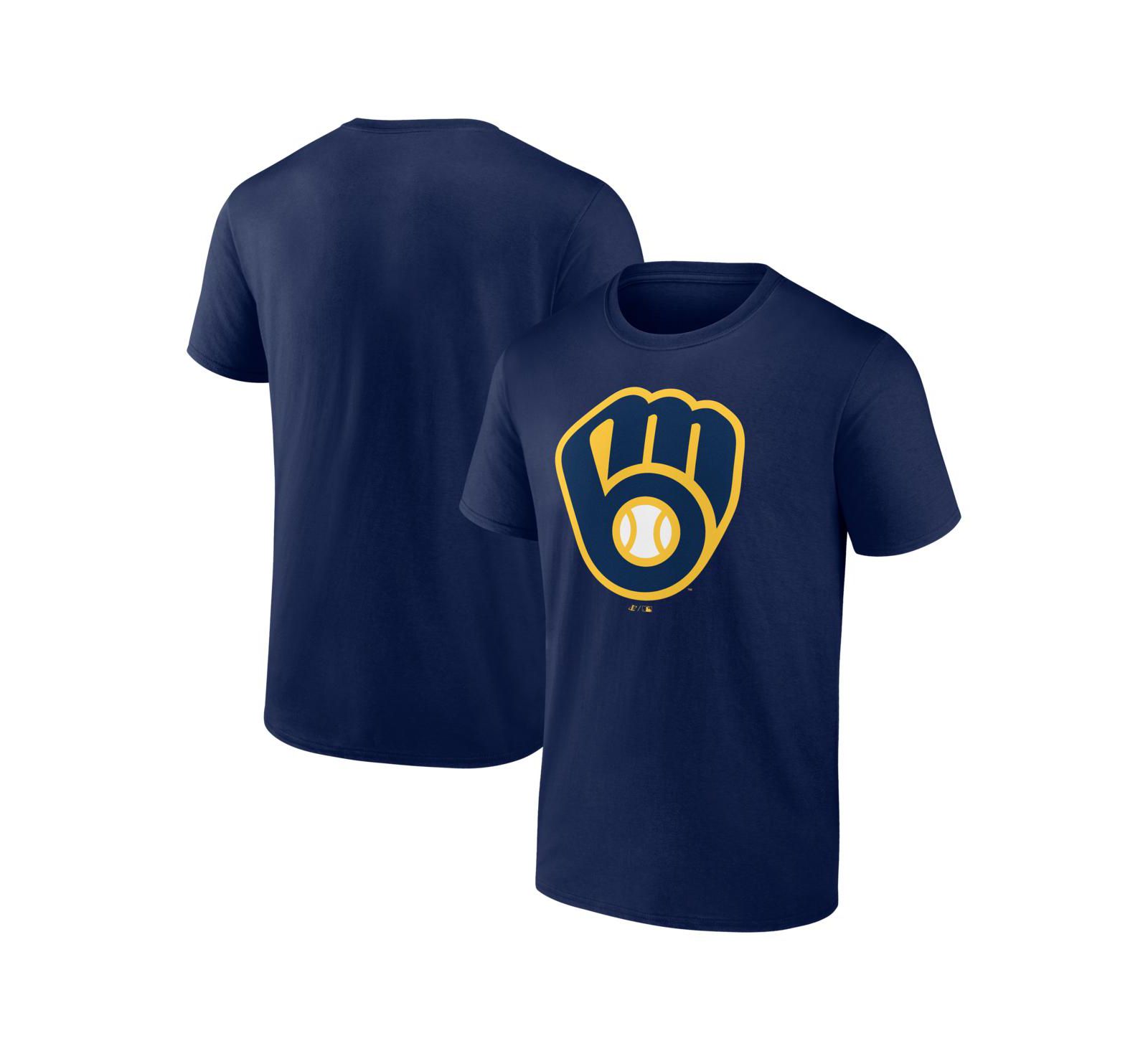 Logo Athletic Мужская футболка Milwaukee Brewers Navy
