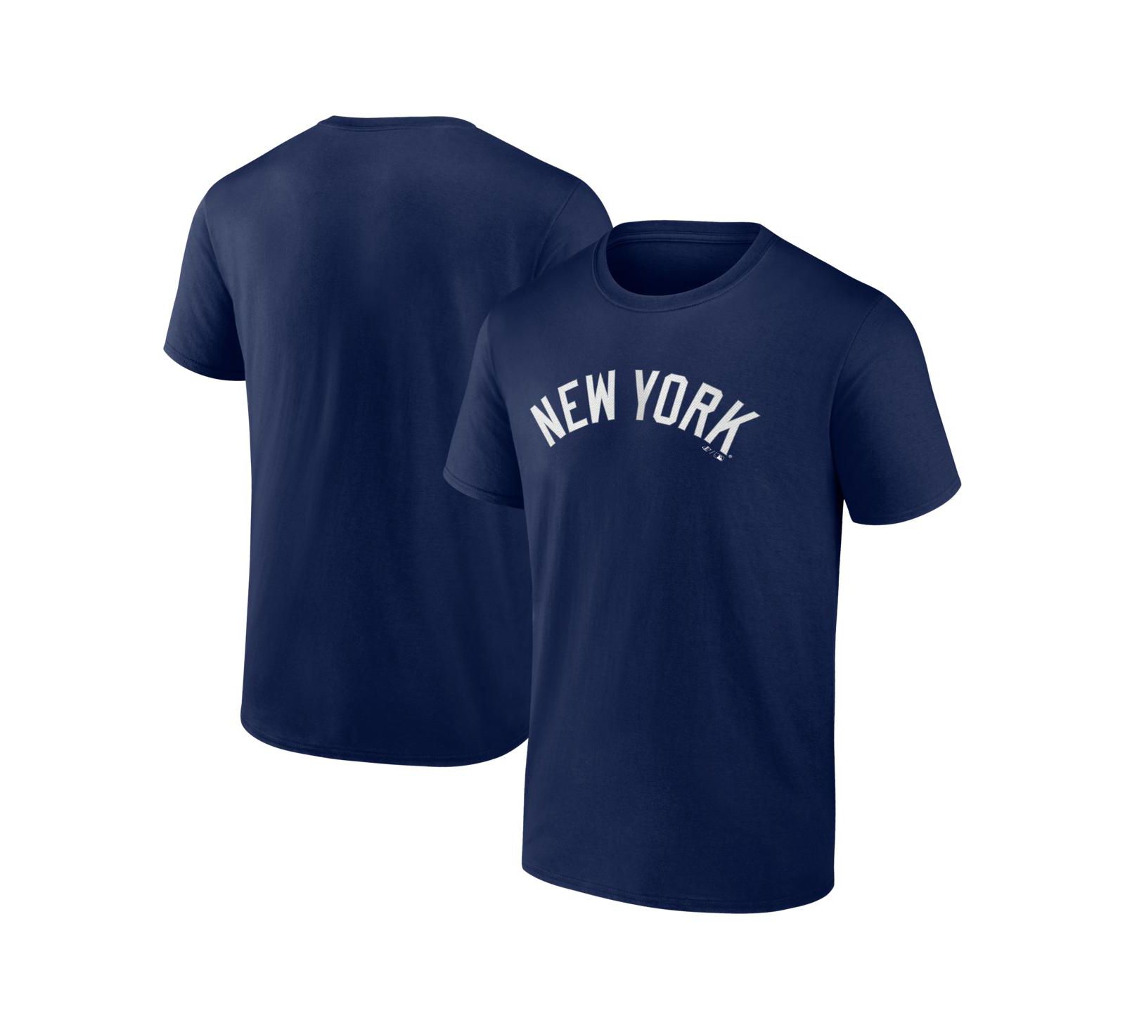 Logo Athletic Men's Navy New York Yankees Wordmark T-Shirt