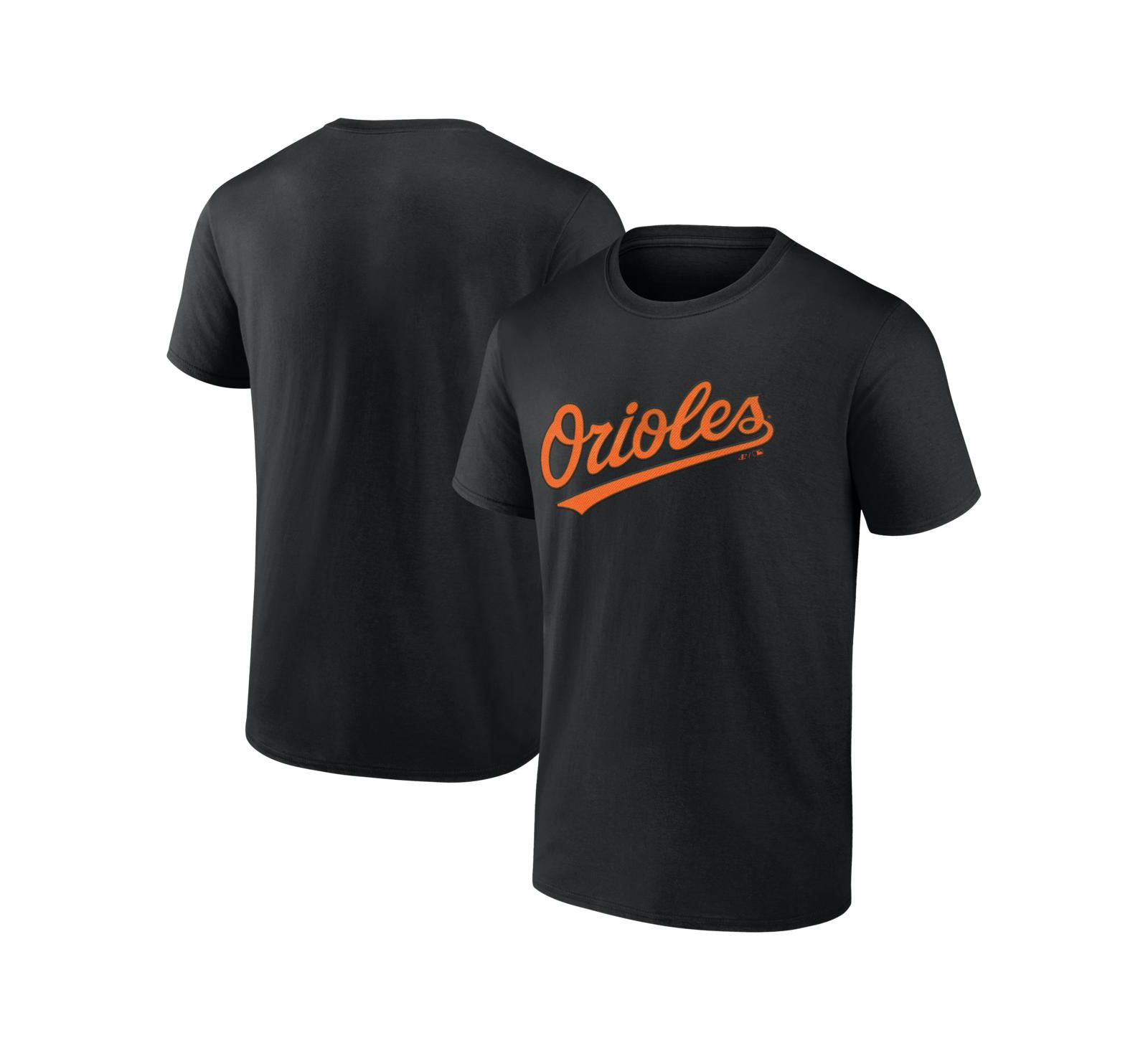 Logo Athletic Men's Black Baltimore Orioles Wordmark T-Shirt