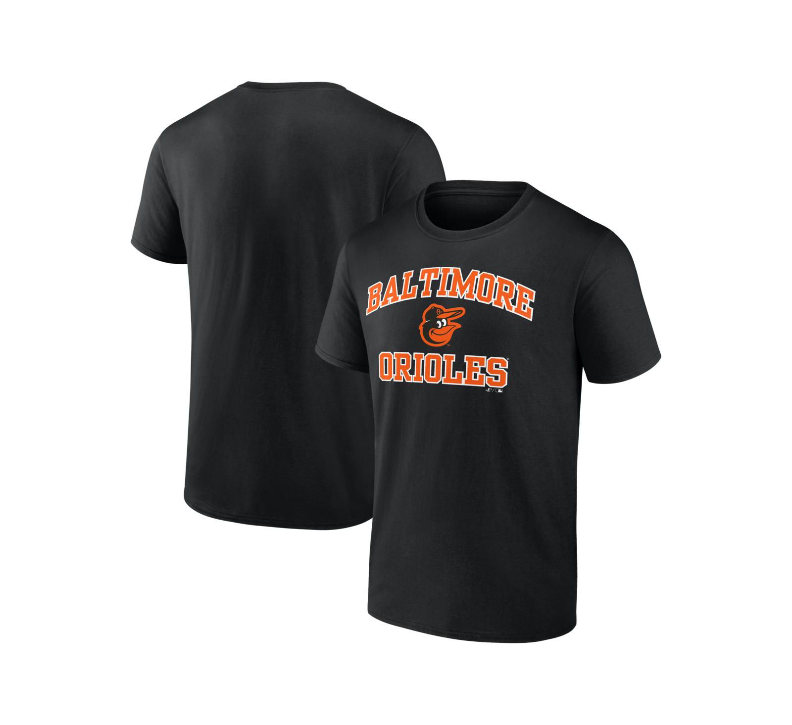 Мужская черная футболка Logo Athletic Baltimore Orioles Heart and Soul