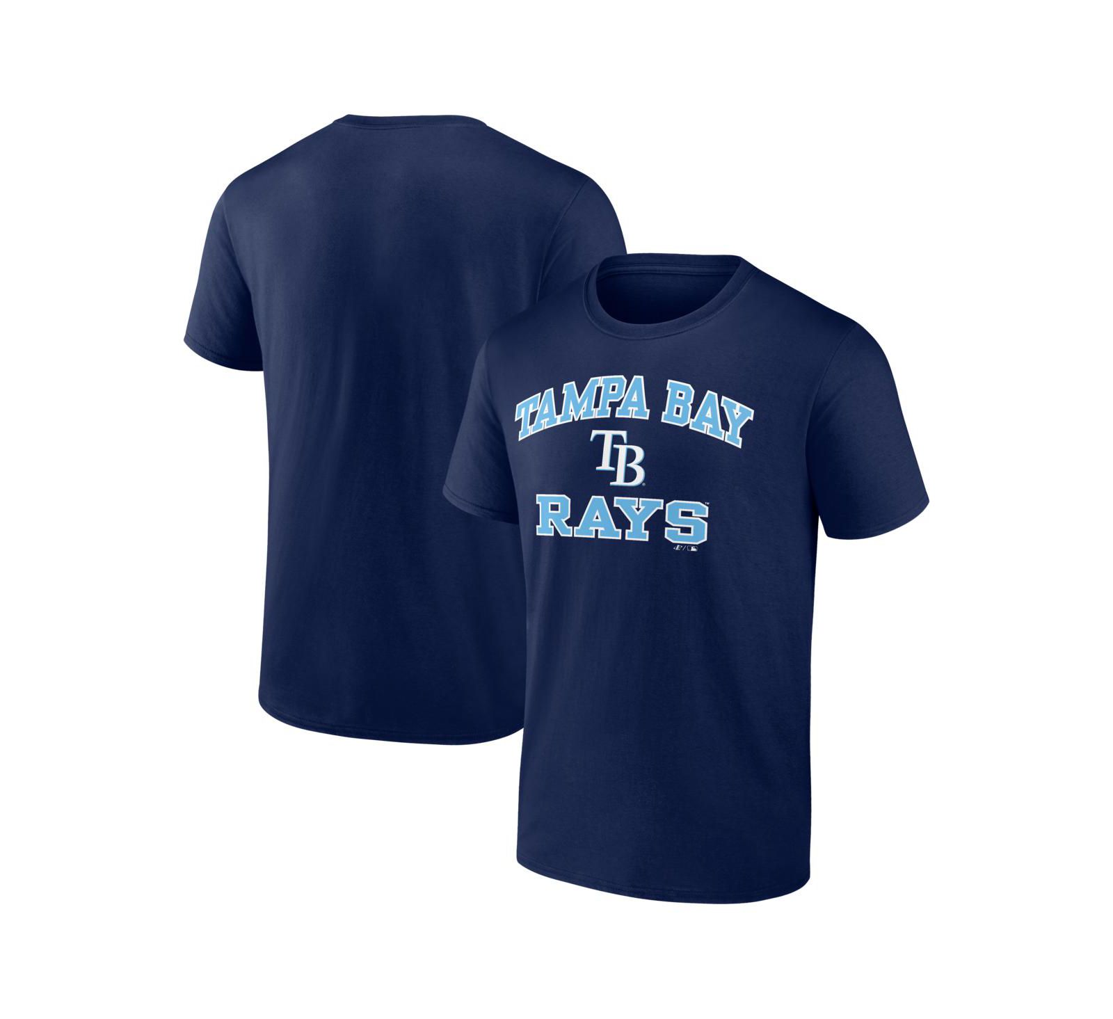 Мужская футболка Logo Athletic Navy Tampa Bay Rays Heart and Soul