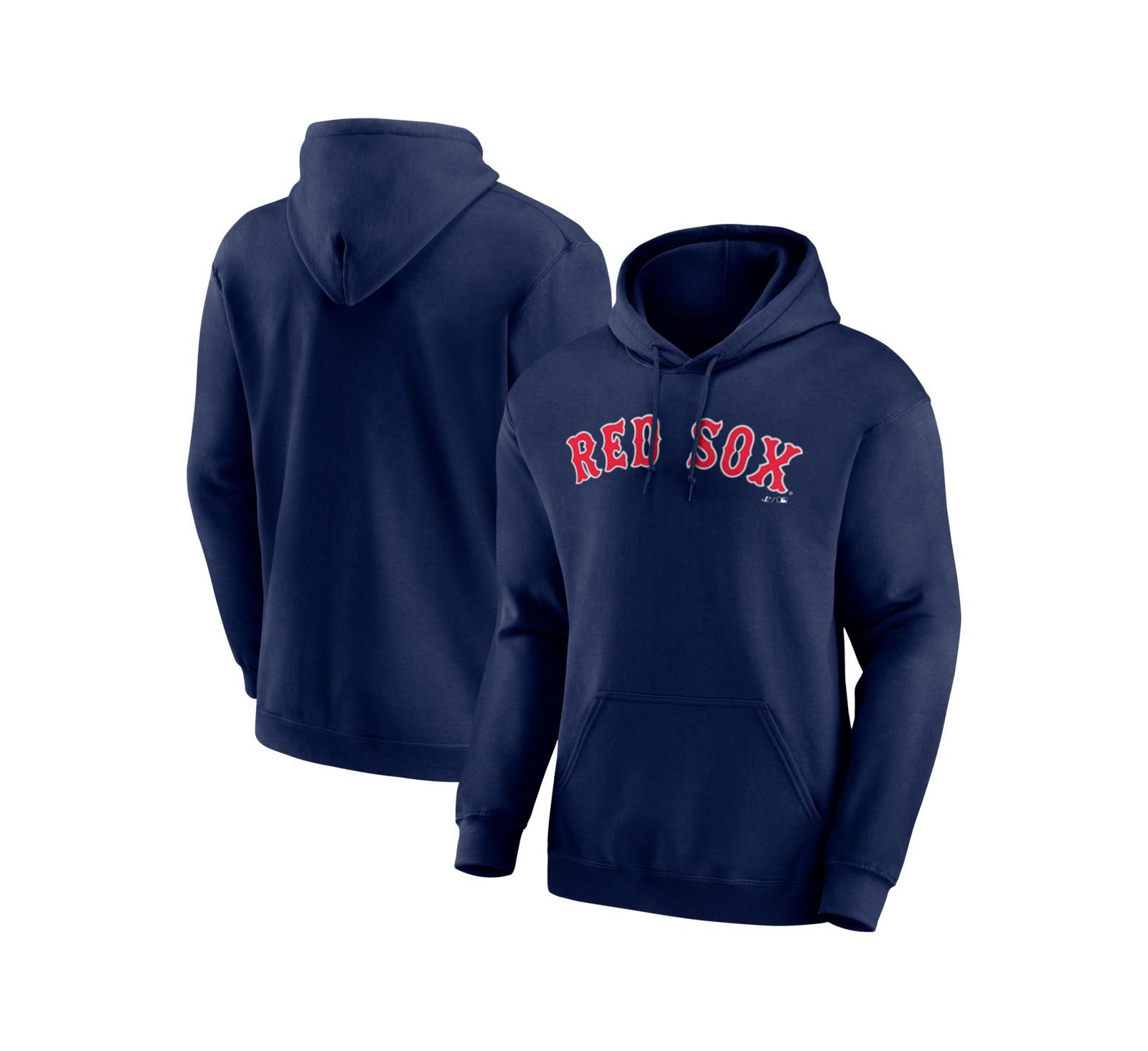 Мужское худи Logo Athletic Boston Red Sox Wordmark темно-синего цвета
