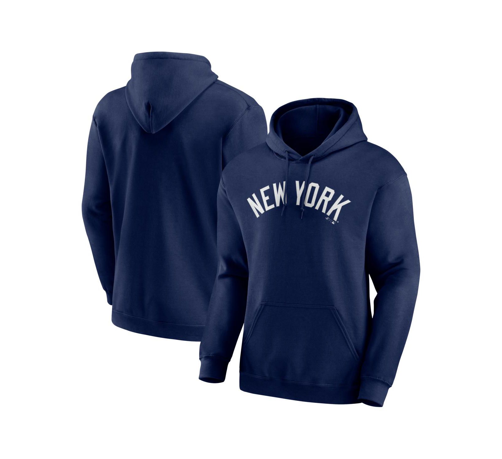 Мужское худи Logo Athletic с логотипом New York Yankees темно-синего цвета