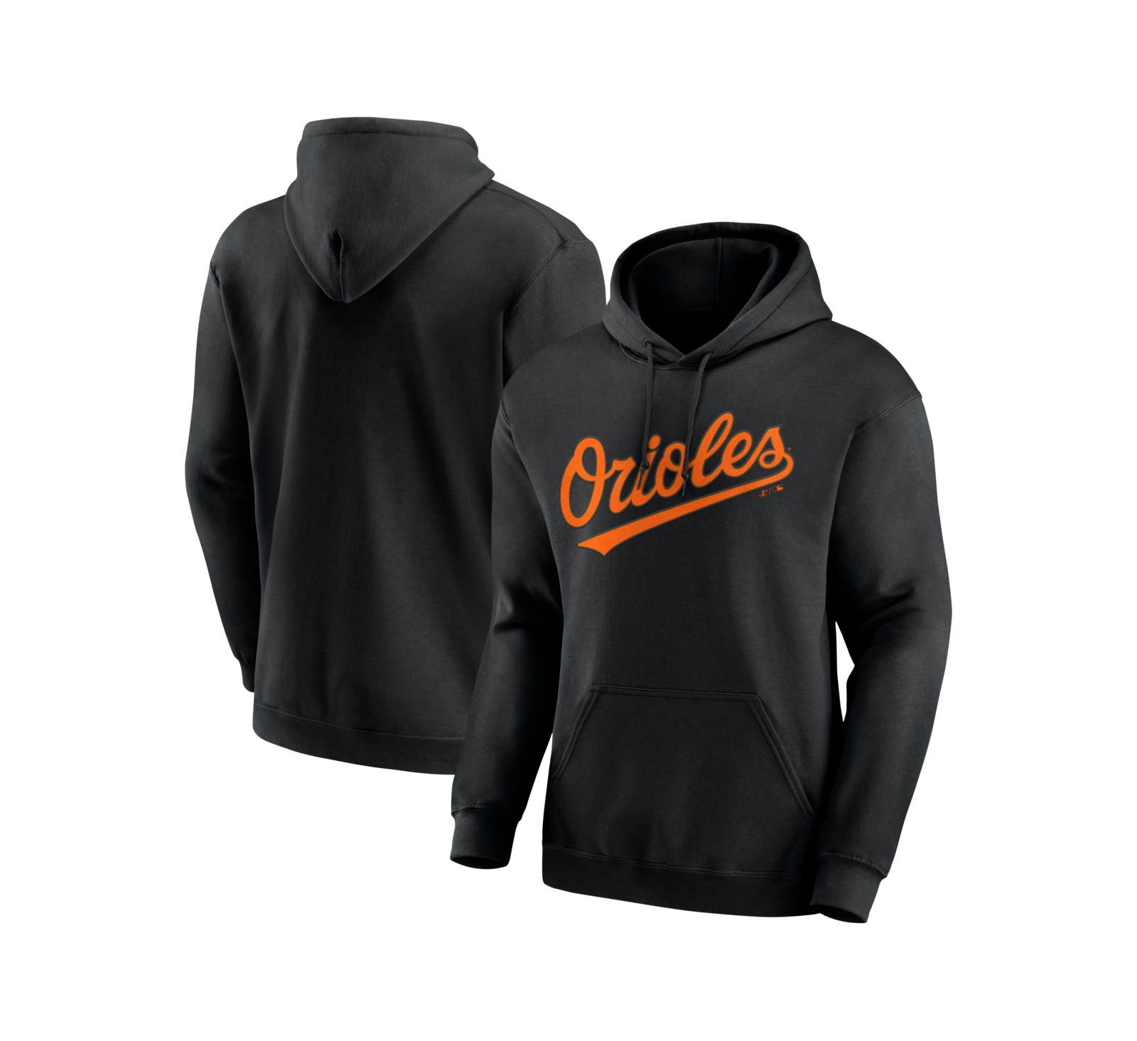 Logo Athletic Мужское худи Baltimore Orioles черного цвета с логотипом