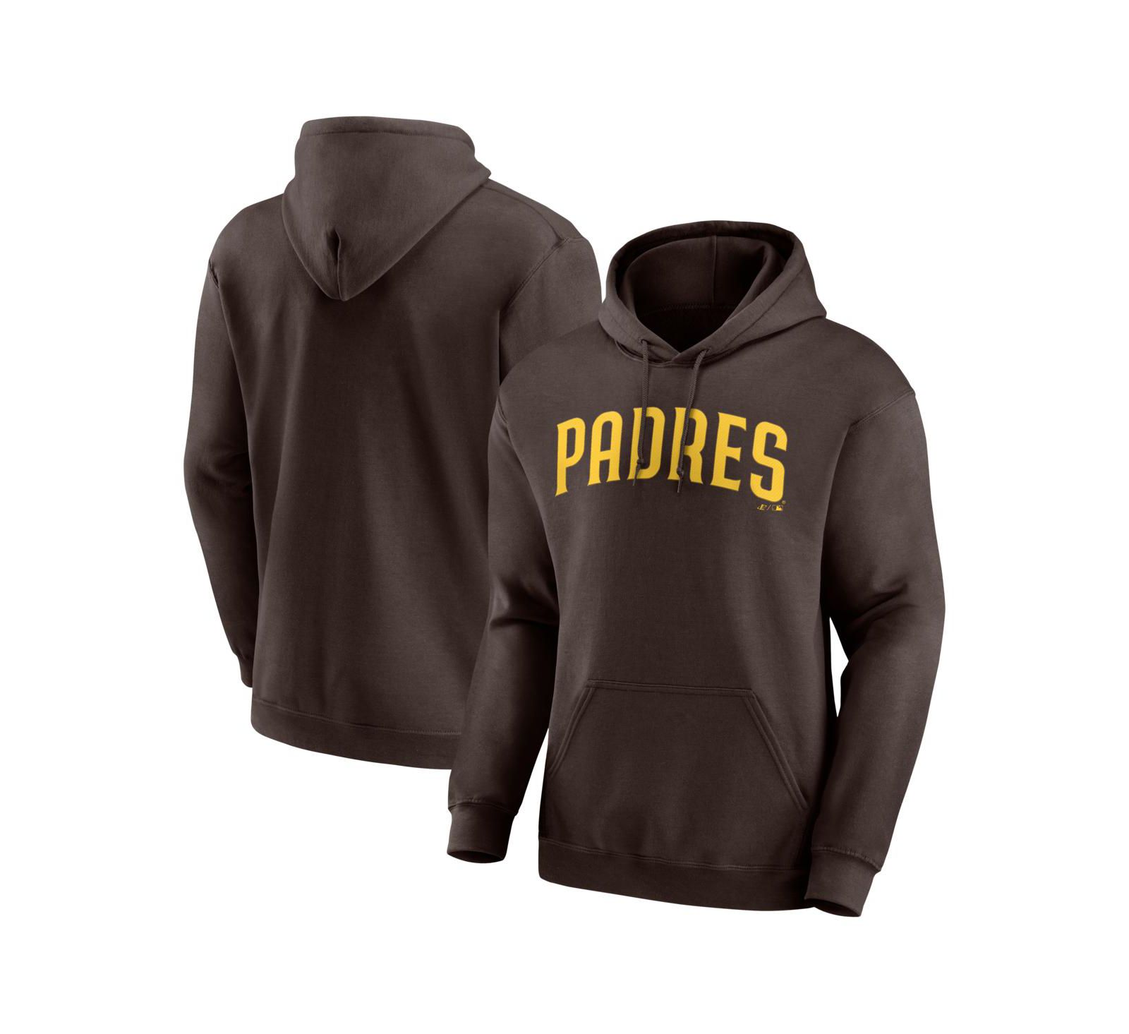 Мужское худи Logo Athletic Brown San Diego Padres Wordmark