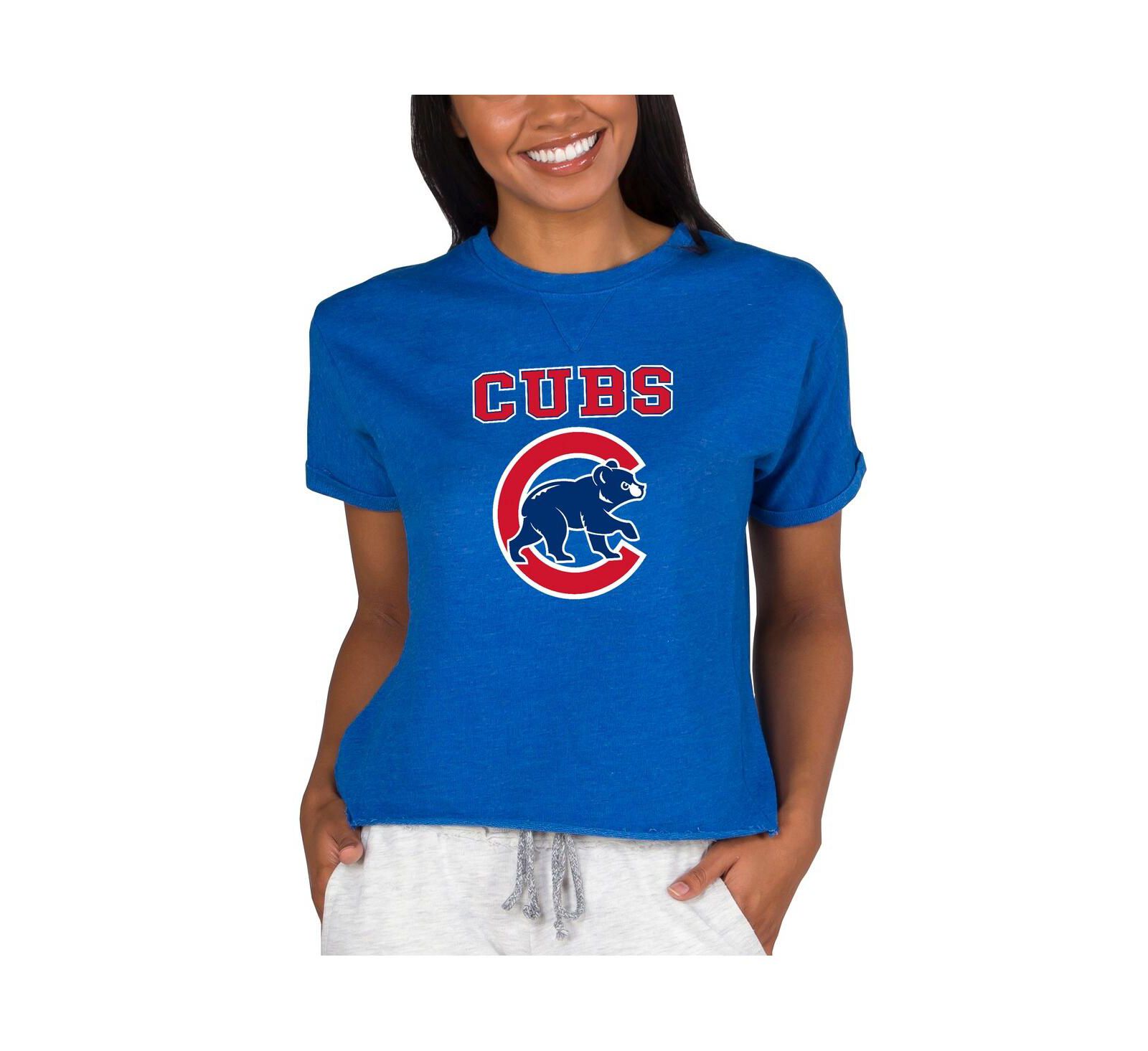Женское свитшот-топ Concepts Sport Chicago Cubs, Royal