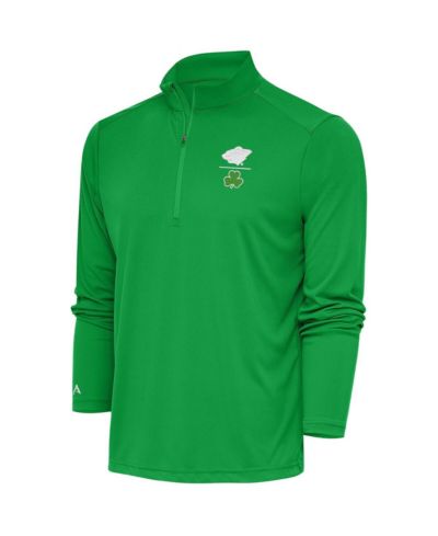 Antigua Men's Kelly Green Minnesota Wild Shamrock Tribute Quarter-Zip
