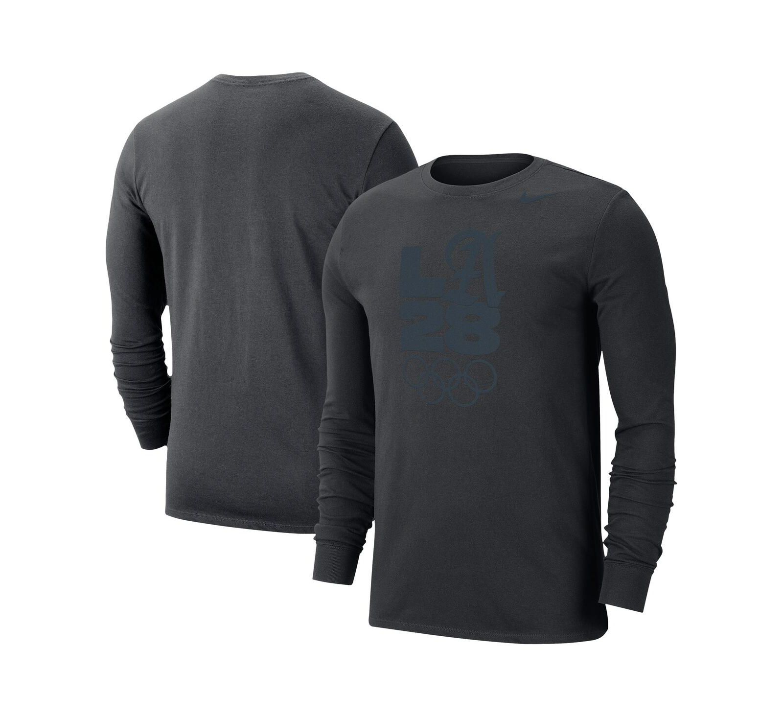 Футболка Nike Men's Black LA28 Summer Olympics Team Issue Velocity Dri-FIT Long Sleeve