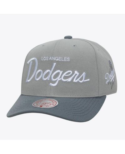 Мужская кепка Mitchell & Ness Gray Los Angeles Dodgers