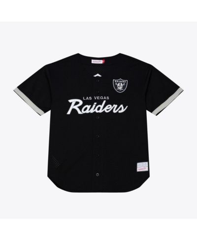 Mitchell & Ness Мужская сетчатая джерси Las Vegas Raiders Head Coach, черная