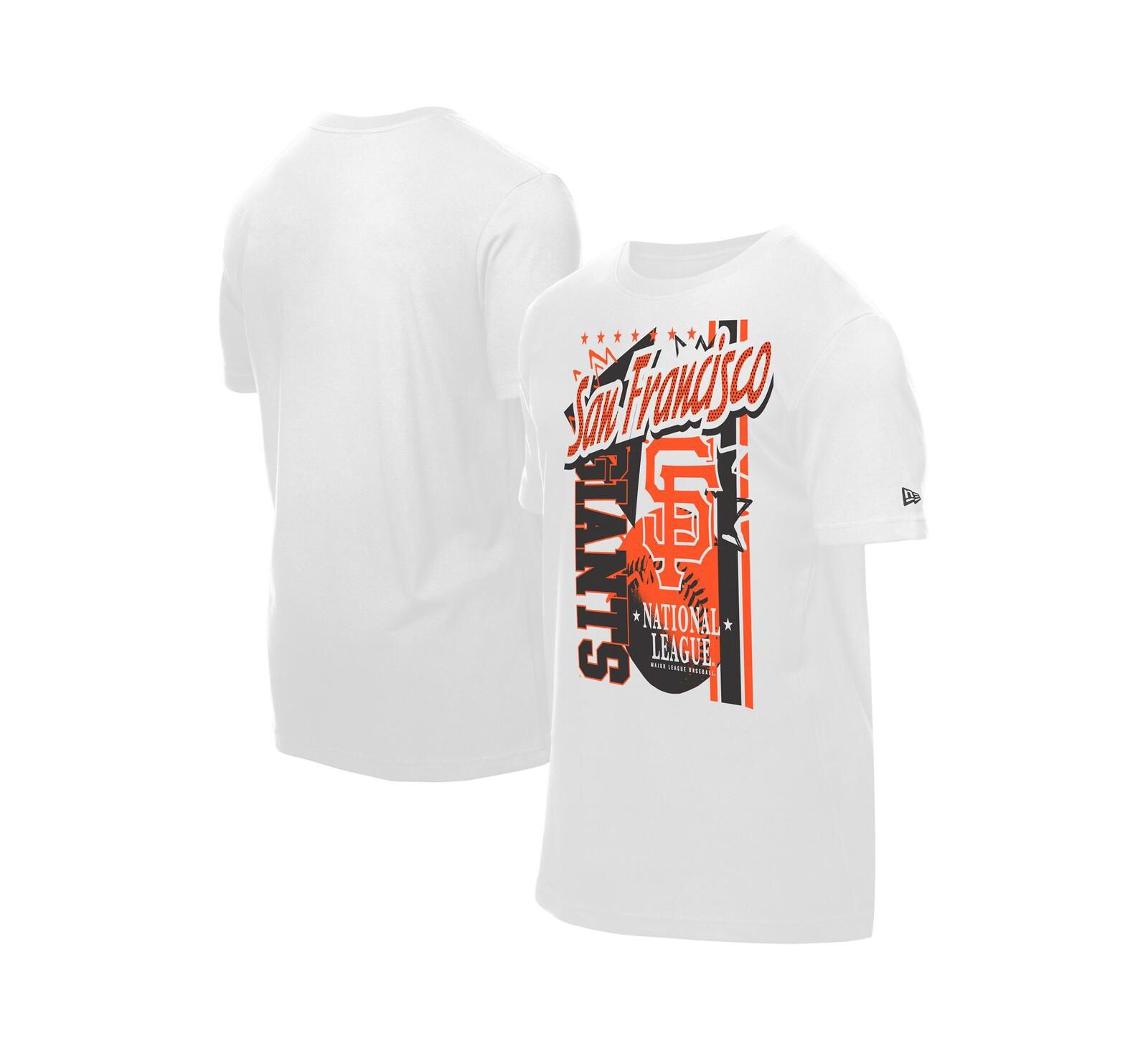 Мужская футболка New Era White San Francisco Giants Big Graphic Domestic
