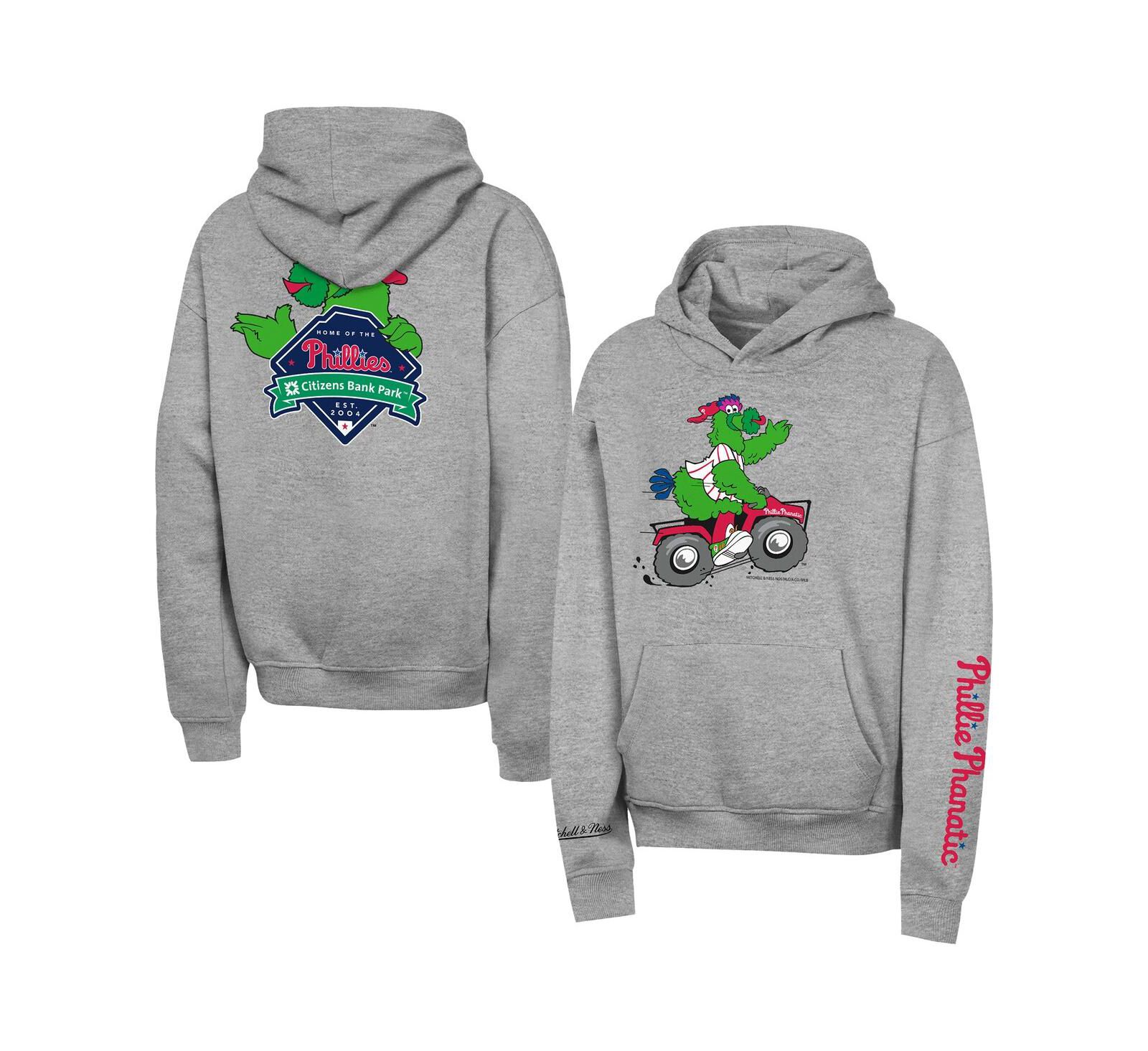 Худи Outerstuff Philadelphia Phillies для мальчиков и девочек серое