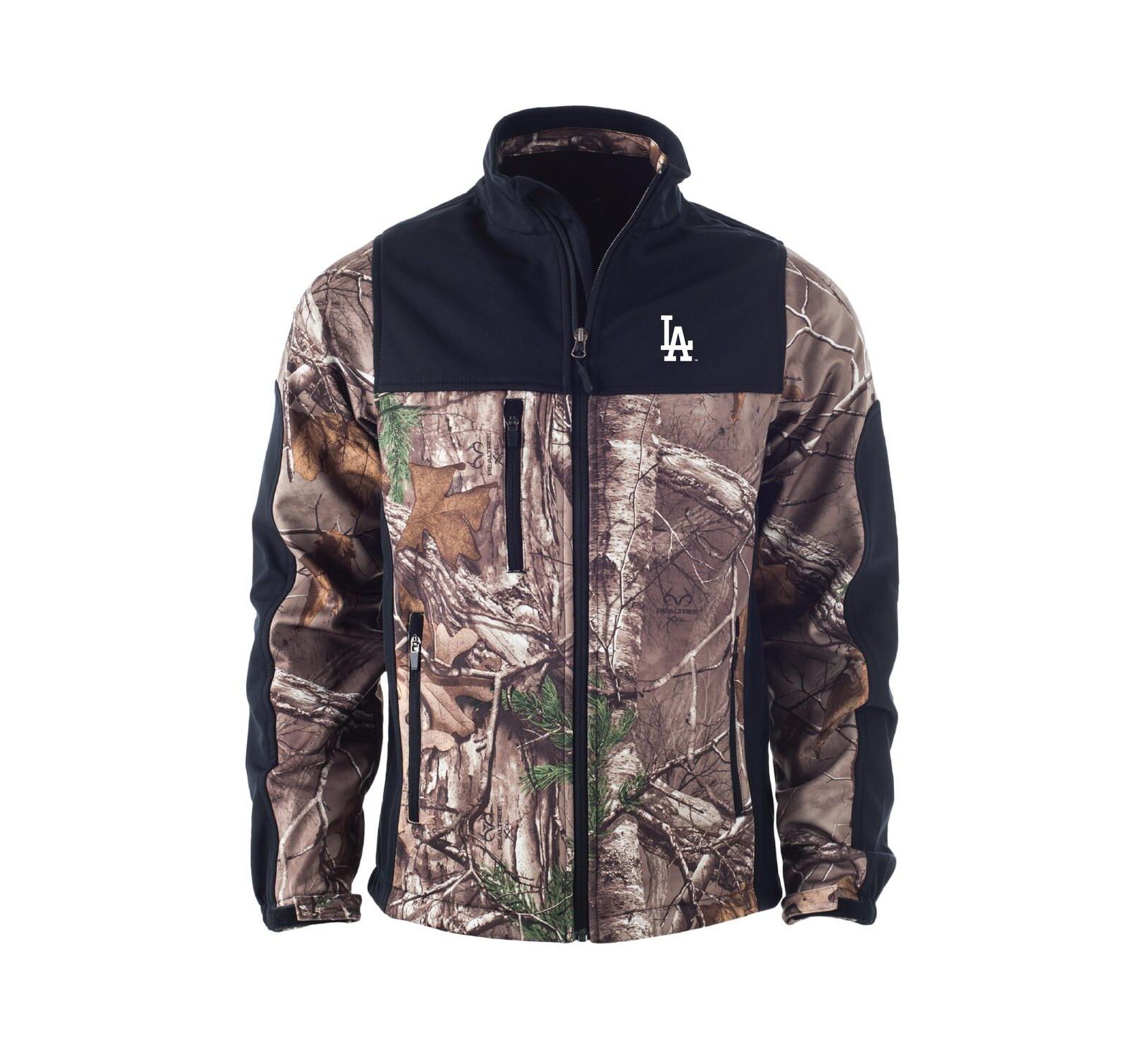 Dunbrooke Men's Camo Los Angeles Dodgers Hunter Softshell Full-Zip Jacket