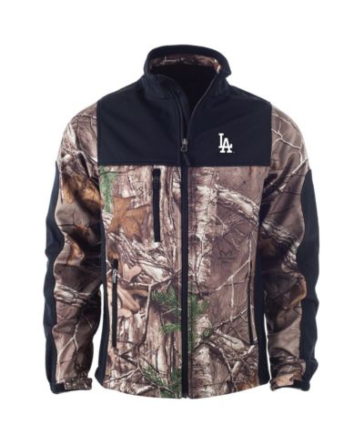 Мужская куртка Dunbrooke Camo Los Angeles Dodgers Hunter Softshell Full-Zip