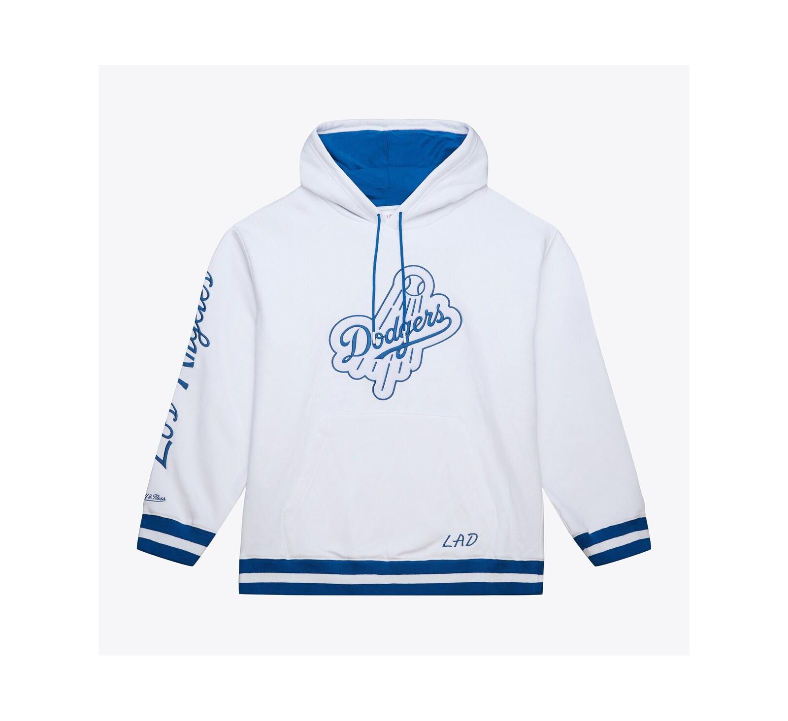 Mitchell & Ness худи из флиса Los Angeles Dodgers Cooperstown Collection, белая, мужская