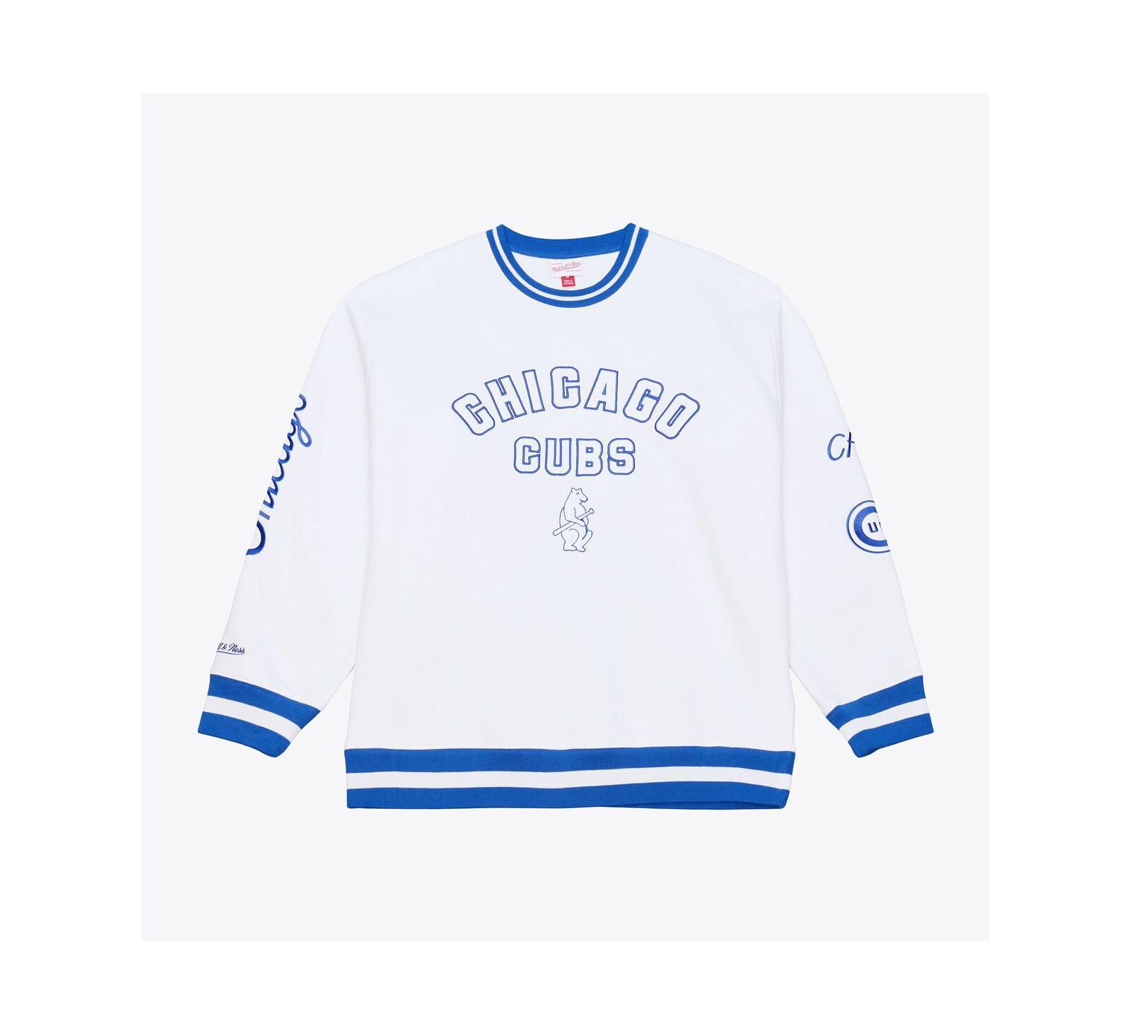 Mitchell & Ness мужское свитшот из флиса Chicago Cubs Arctic, белое