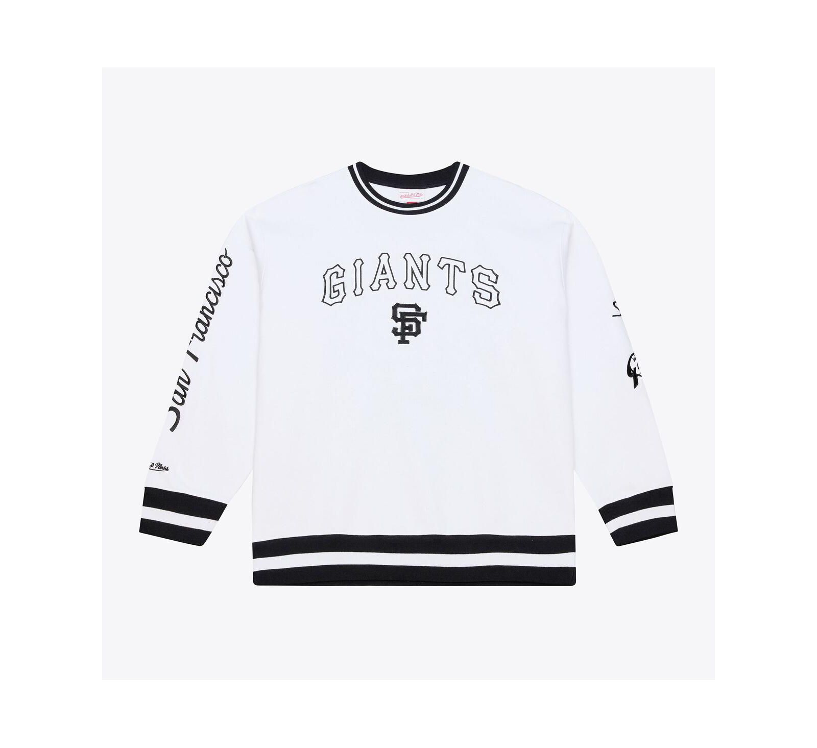 Мужское флисовое худи Mitchell & Ness, белое, San Francisco Giants, Arctic Fleece