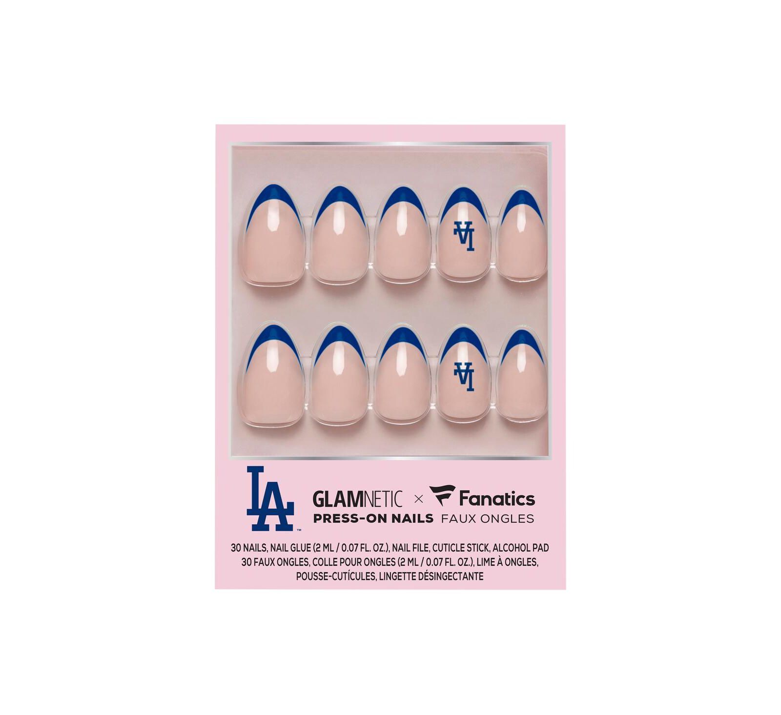Набор для маникюра Wincraft Glamnetic x Fanatics Los Angeles Dodgers