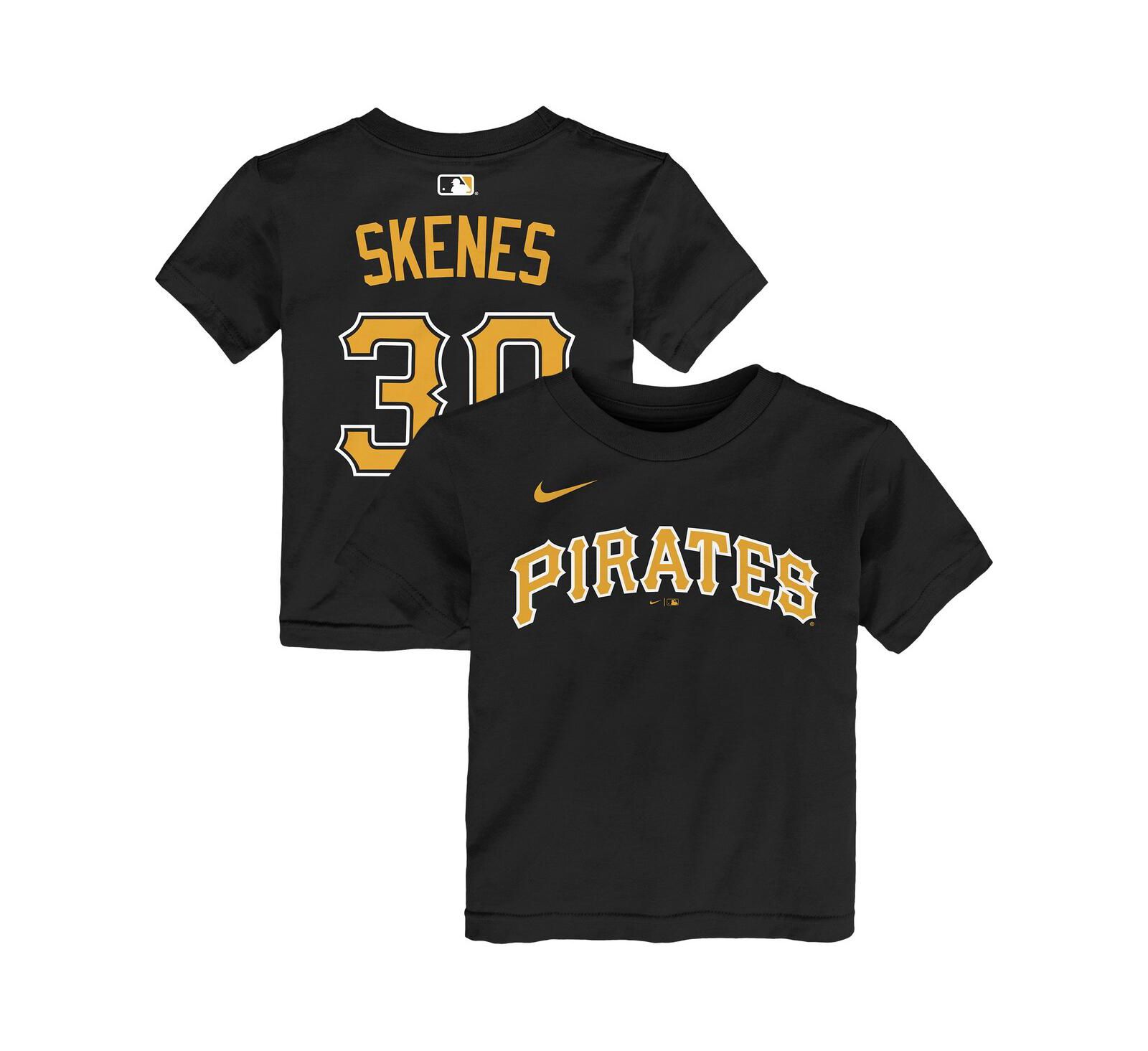 Nike Baby Boys and Girls Paul Skenes Black Pittsburgh Pirates Name & Number T-Shirt