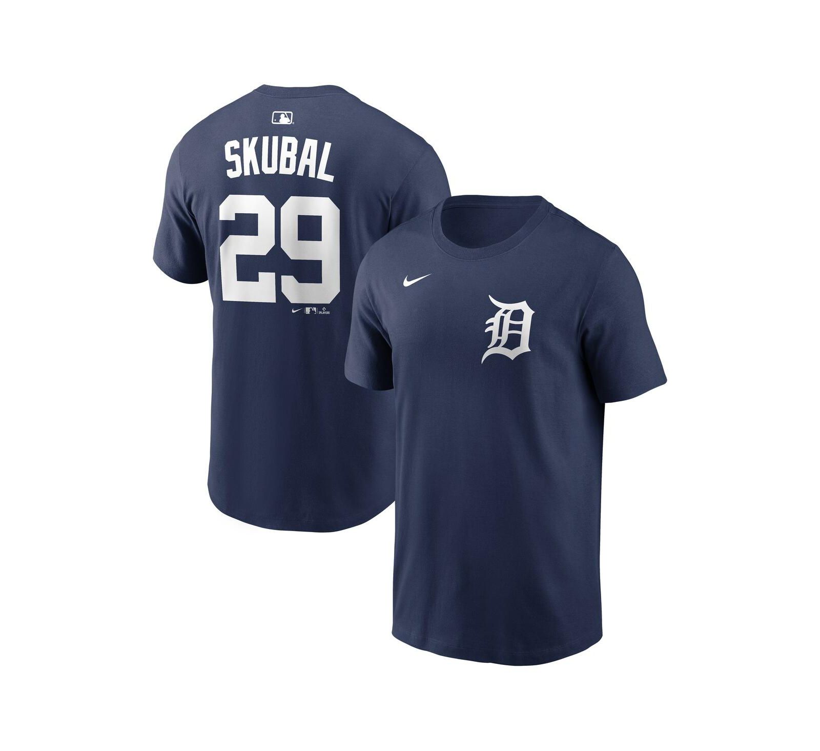 Nike Мужская футболка Tarik Skubal Detroit Tigers Home Name & Number Navy