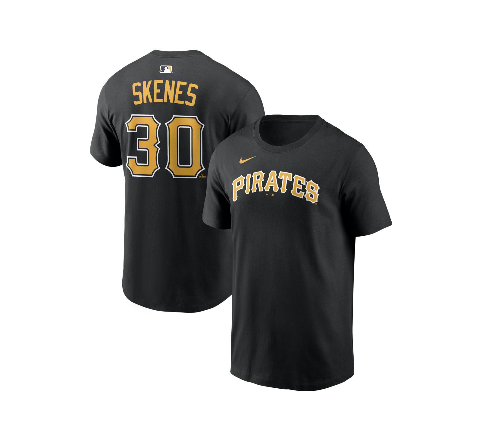 Nike Мужская футболка Nike Paul Skenes Black Pittsburgh Pirates Home Name & Number