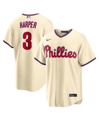Мужская реплика джерси Nike Bryce Harper Philadelphia Phillies Alternate Cream