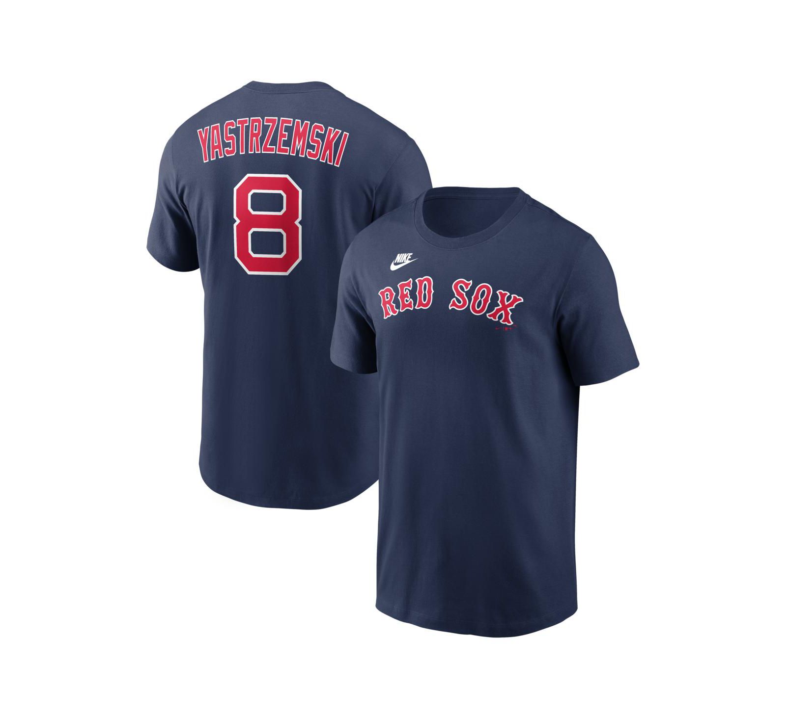 Nike Men's Carl Yastrzemski Navy Boston Red Sox Cooperstown Collection Name & Number T-Shirt