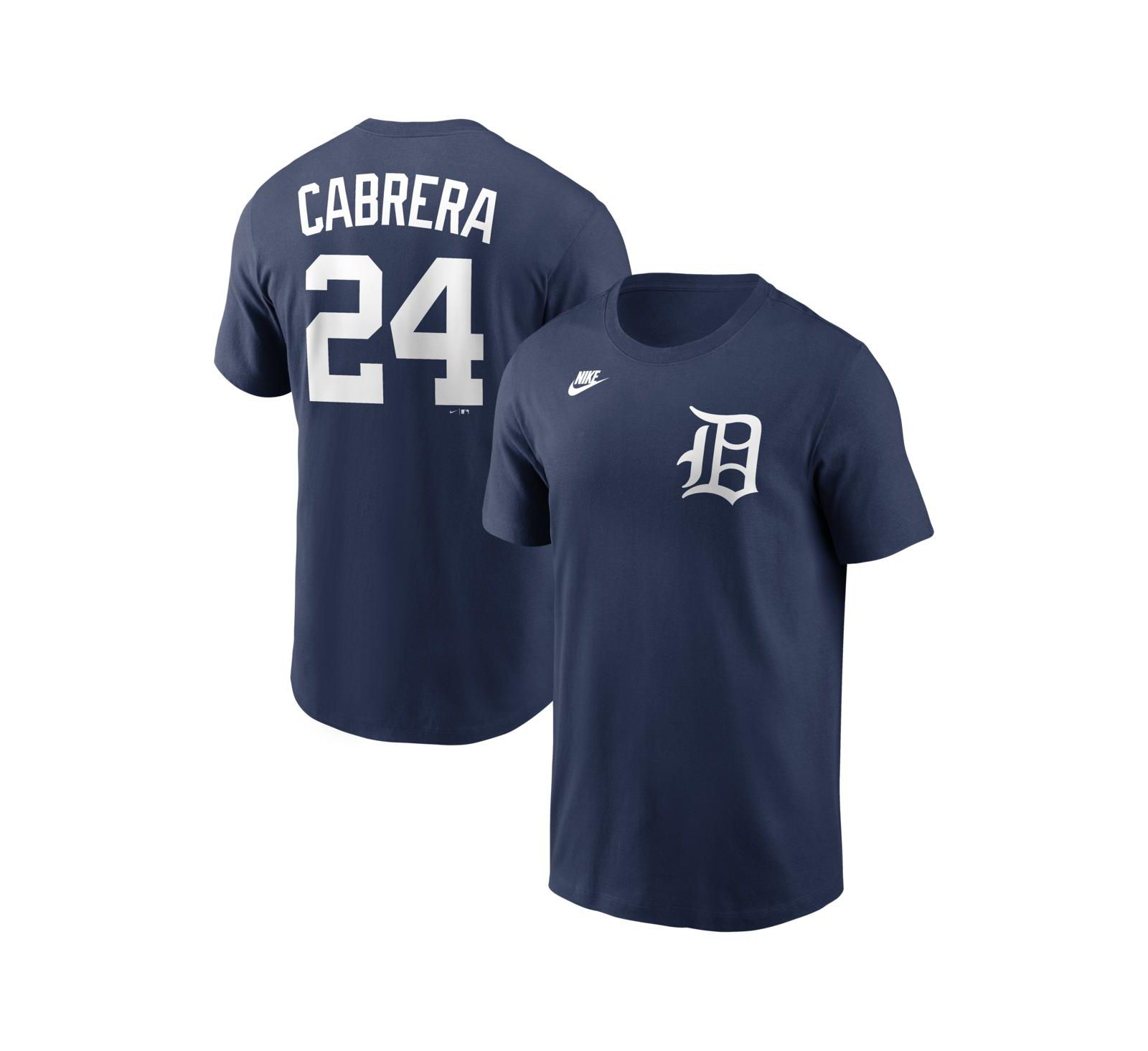 Футболка Nike Men's Miguel Cabrera Navy Detroit Tigers Cooperstown Collection