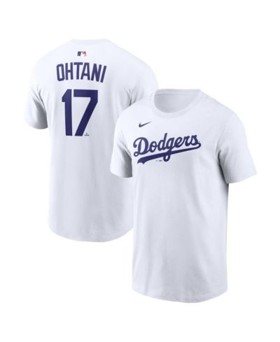 Мужская футболка Nike Shohei Ohtani White Los Angeles Dodgers Name & Number