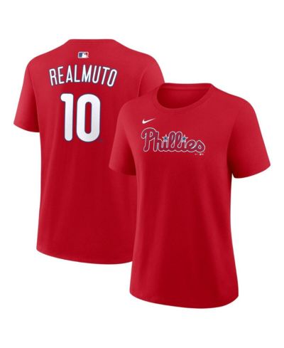 Nike Women's J.T. Realmuto Red Philadelphia Phillies Name & Number T-Shirt