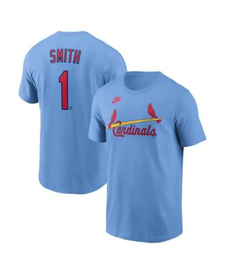 Nike Men's Ozzie Smith Light Blue St. Louis Cardinals Cooperstown Collection Name & Number T-Shirt
