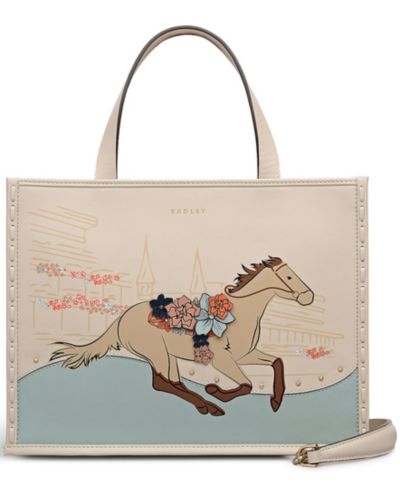 Radley London Kentucky Derby 26 Small Zip-Top Satchel Handbag