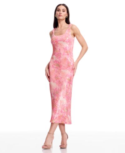Dress the Population Women's Sleeveless Midi Dress