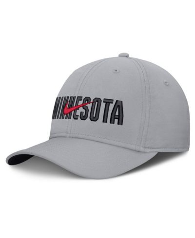 Мужская кепка Nike Gray Minnesota Twins Primetime Dri-FIT Rise Bozz Flex